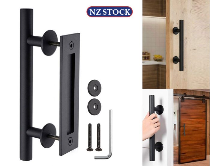 Barn Door Handle - Black