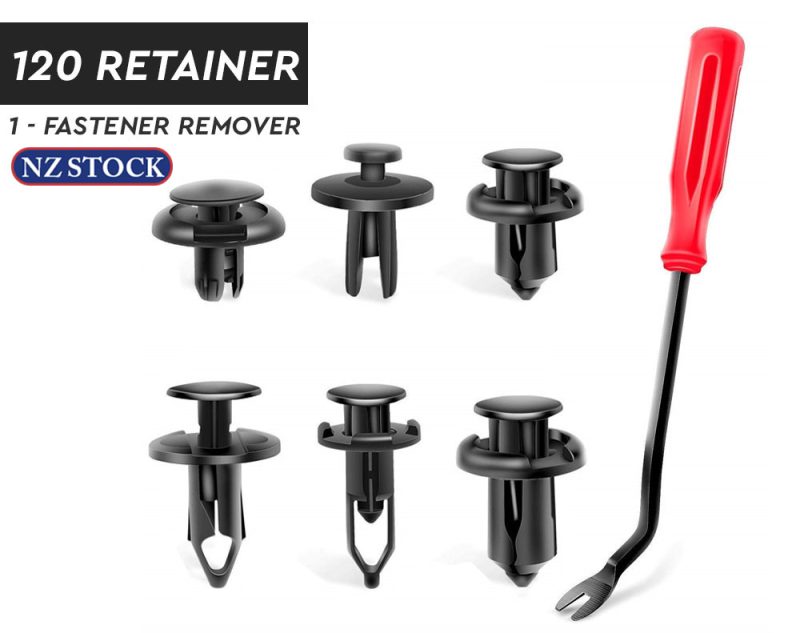 120PCS PLASTIC CLIPS FASTENER KIT - NZ HUB