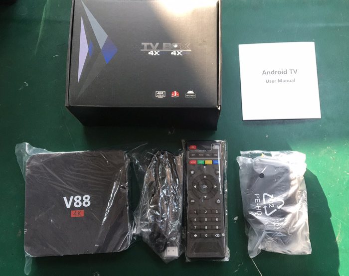 V88 4K Android 10.1 TV Box 1g 8g