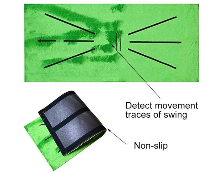 Golf Training Mat for Swing Detection