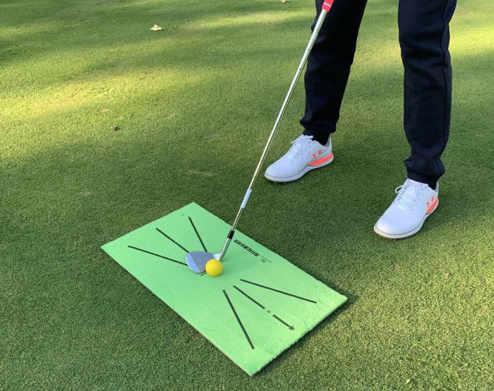 Golf Training Mat for Swing Detection