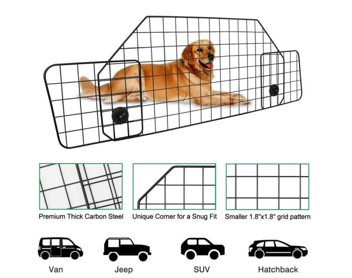 Adjustable Pet Safety Barrier for SUV