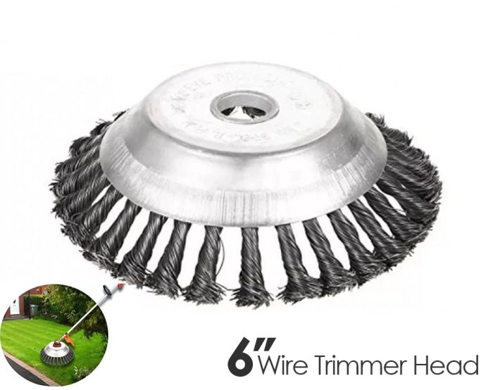 KNOTTED WIRE TRIMMER HEAD 6"