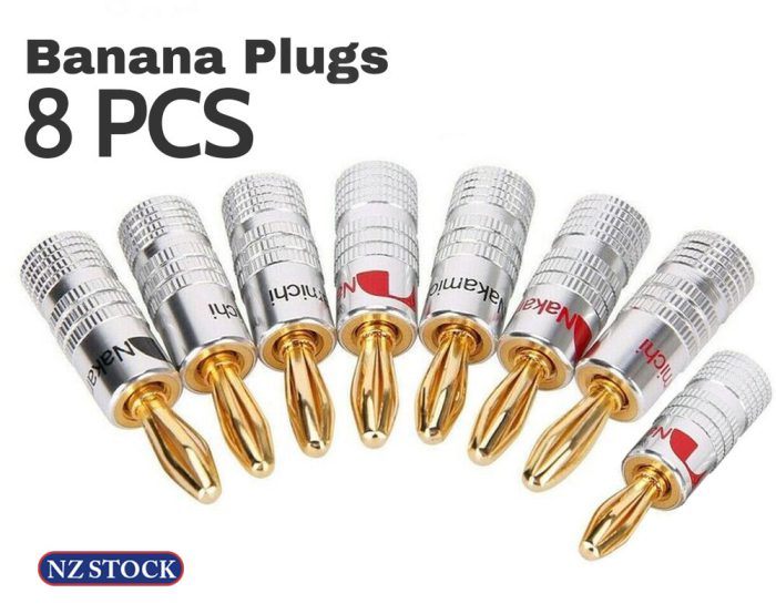 NAKAMICHI BANANA PLUGS X 8