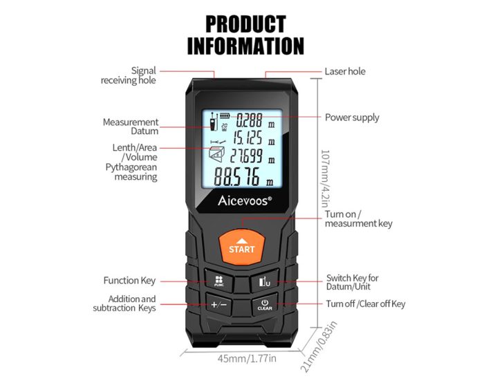 50m Laser Distance Meter