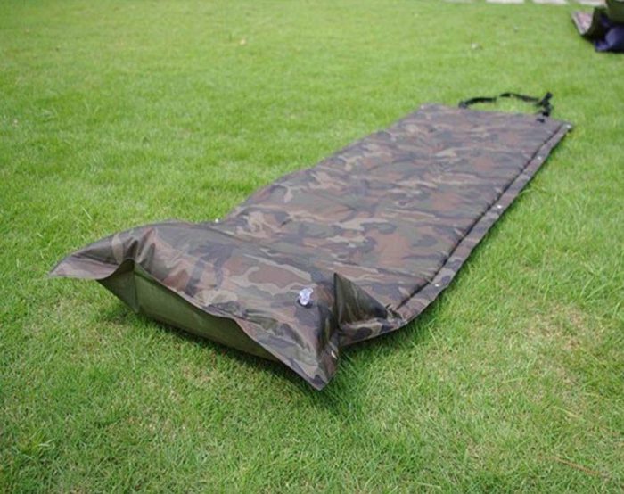 Self Inflating Camping Mattress with Pillow - Camo