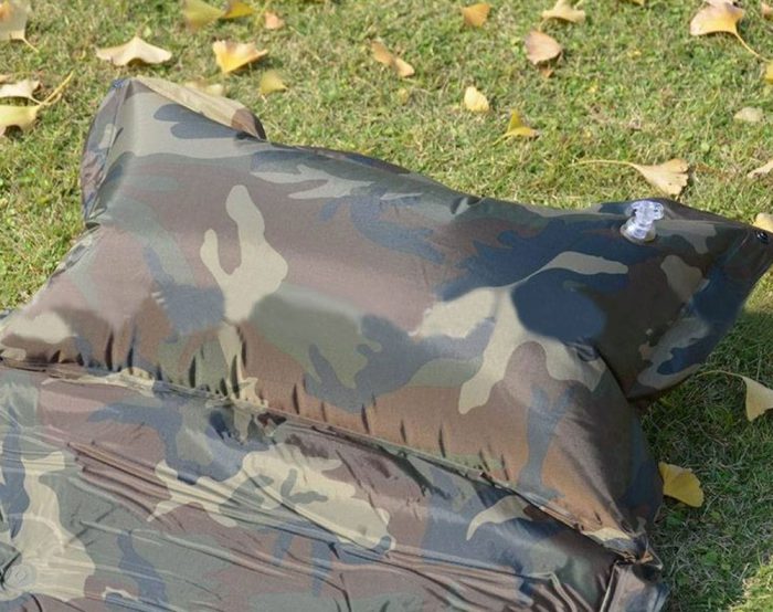 Self Inflating Camping Mattress with Pillow - Camo