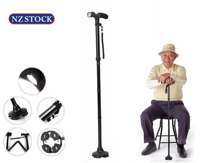 Folding Walking Stick with LED