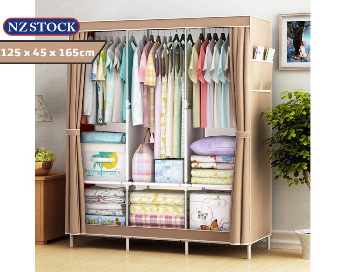 Clothes Wardrobe (Brown) 125*45*165