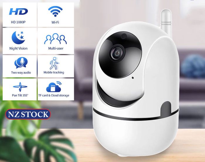 WIRELESS SECURITY CAMERA 1080P WHITE