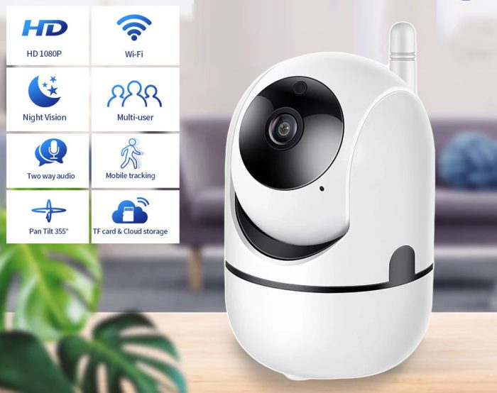 WIRELESS SECURITY CAMERA 1080P WHITE