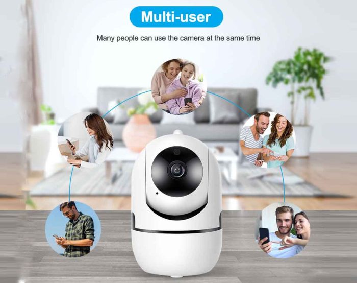 WIRELESS SECURITY CAMERA 1080P WHITE