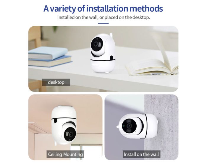 WIRELESS SECURITY CAMERA 1080P WHITE