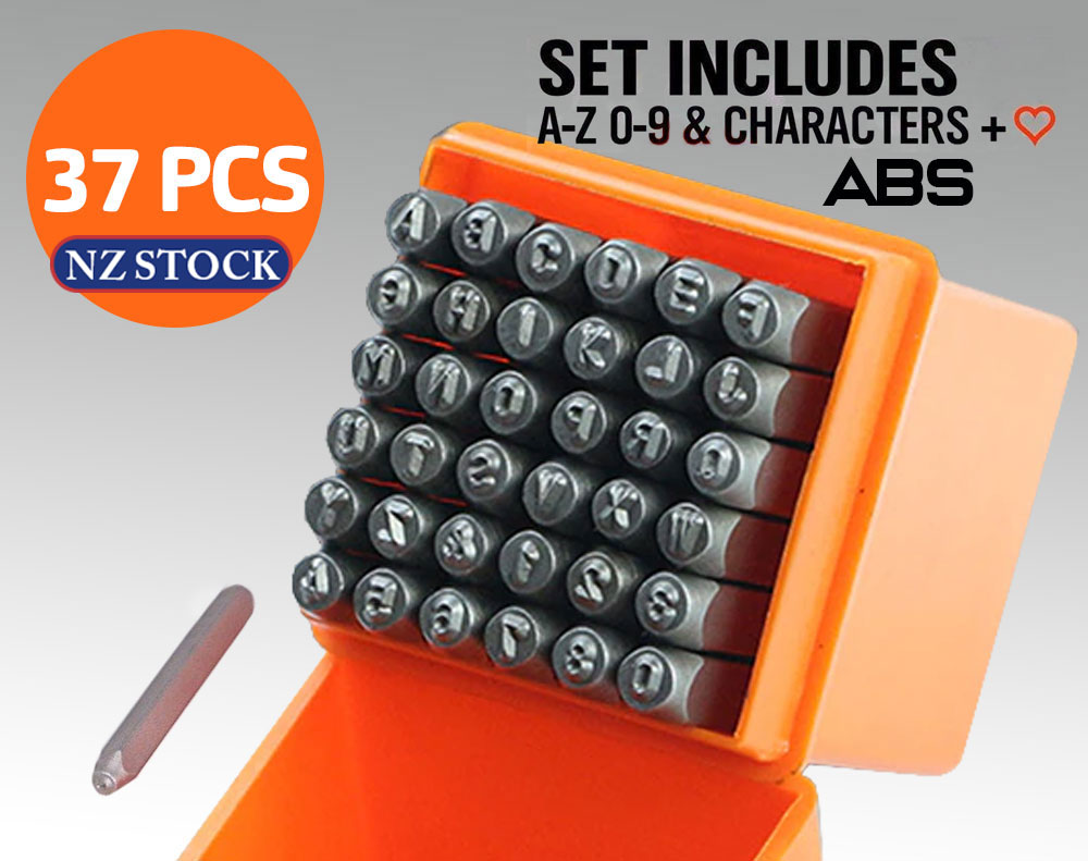 LETTER AND NUMBER METAL STAMPS 37PCS