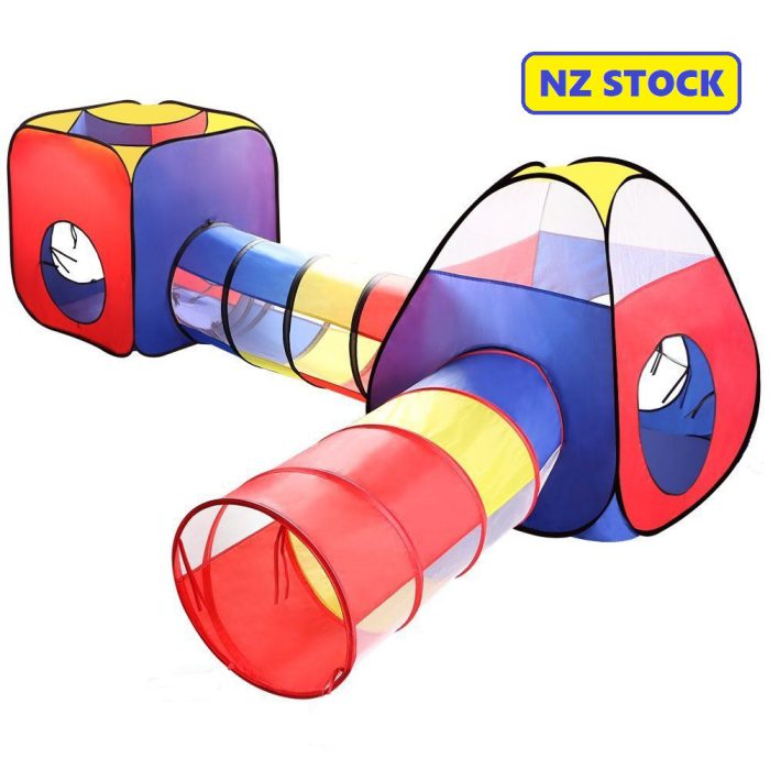 Kids Tent Triangle Tent With Tunnel 95*78