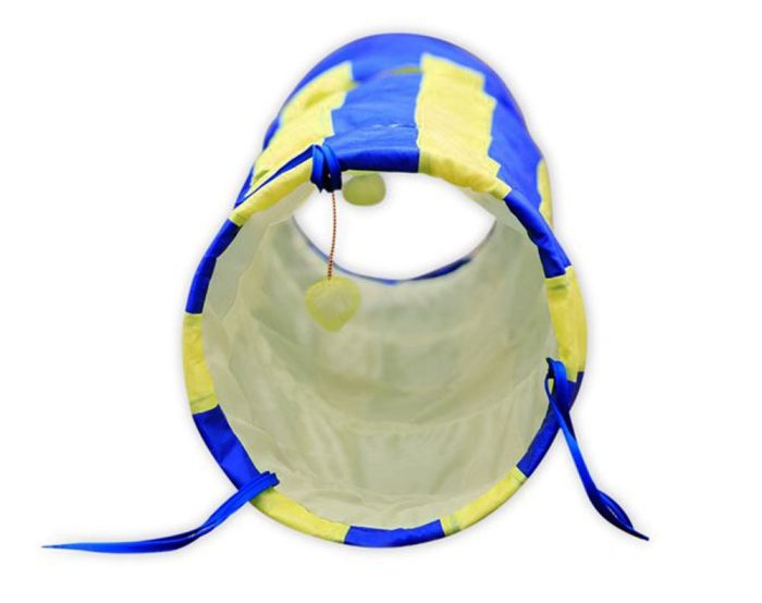 Pet Cat Tunnel Blue/Yellow