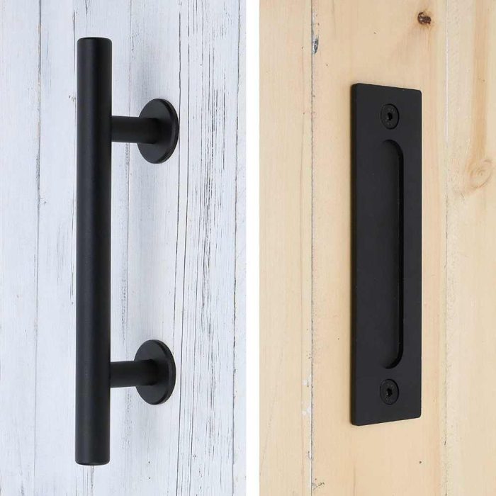 Barn Door Handle - Black