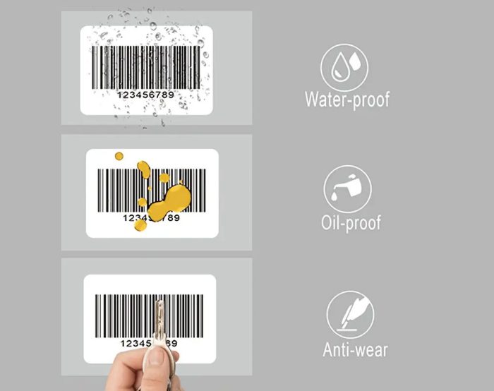 BLANK COURIER LABELS 76MM CORE 101X149MM