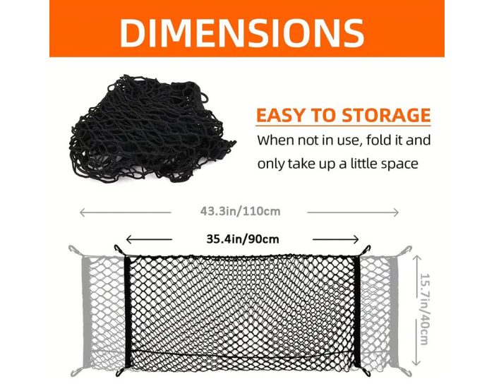 Car Cargo Storage Net + Hook