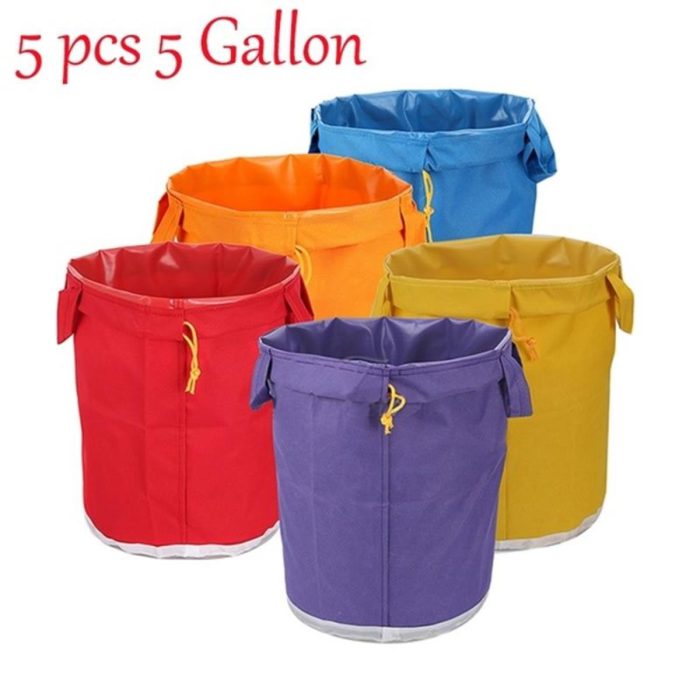 5pcs 5 Gallon Filter Bubble Bag Ice Herbal Essence Extractor Kit