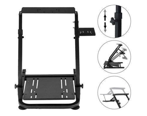 Adjustable Gaming Simulator Wheel Stand