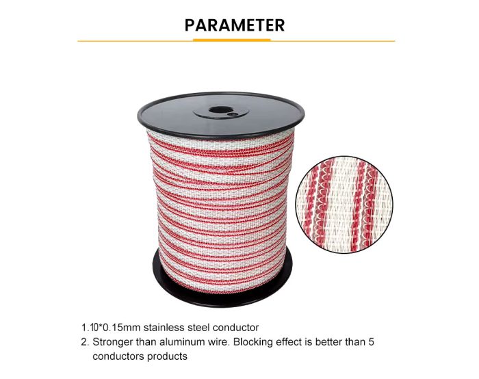 Fence Poly Tape 200M Spool 40mm