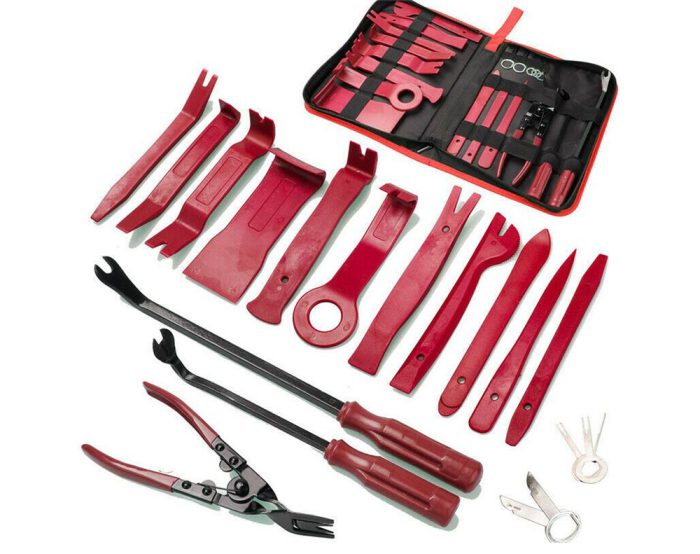 19pcs Car Audio Dash Removal Tools Panel Door Stereo Pry Bar Kit