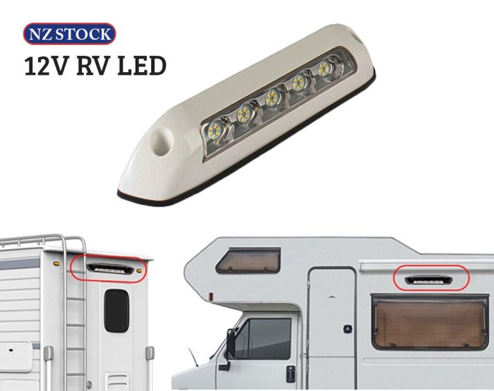 12V RV LED Awning Porch Light Caravan RV Interior Wall Lamp Light Bar