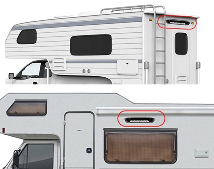 12V RV LED Awning Porch Light Caravan RV Interior Wall Lamp Light Bar