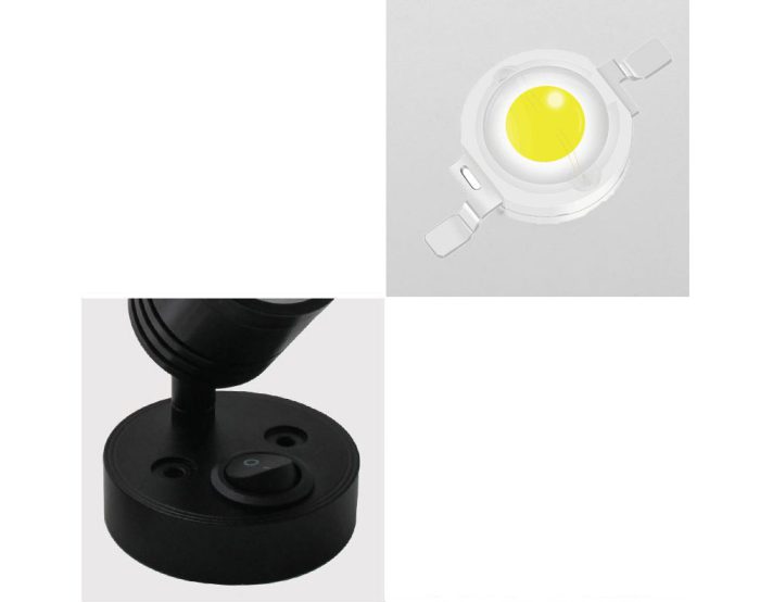 2Pcs 12V LED Interior Spot Reading Light Wall Lamp