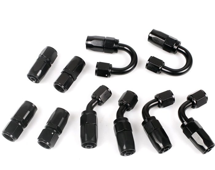 6AN Braided Fuel Hose kit with 10 Pcs Fitting Adapters