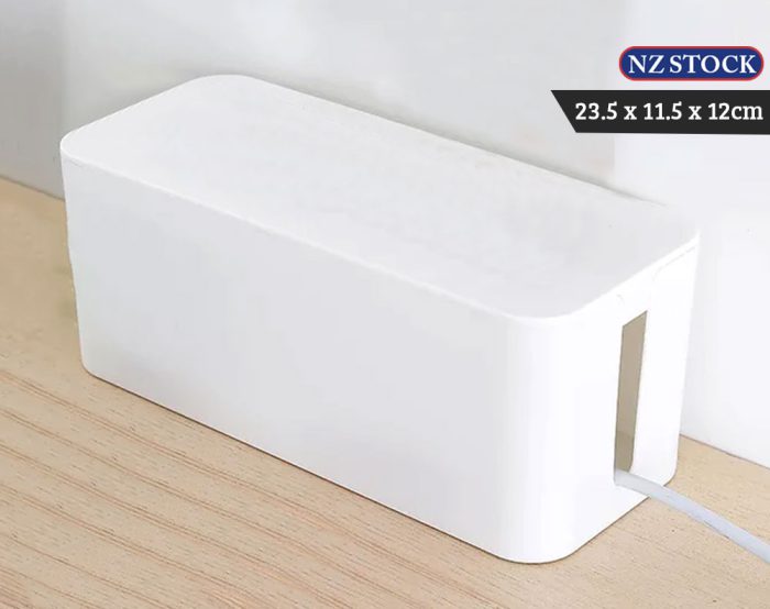 Cable Organiser Storage Box White