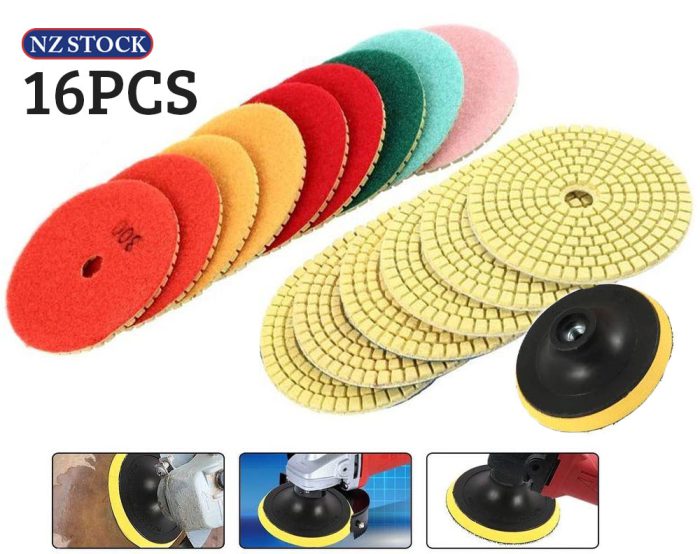 16pcs Diamond Polishing Pads Kit