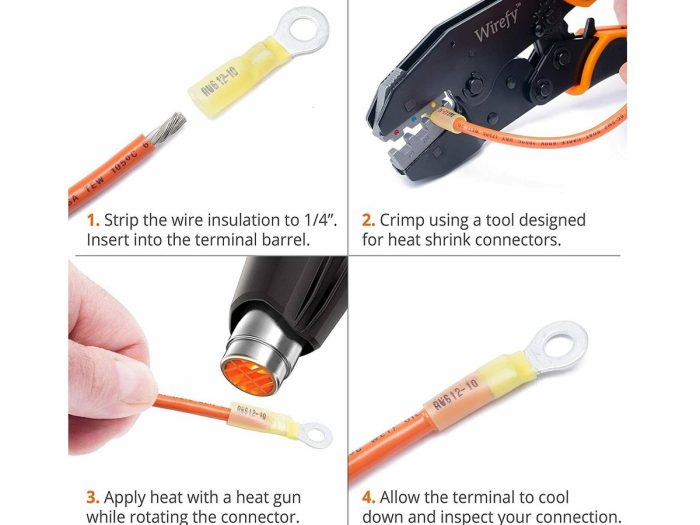 250Pcs Terminal Wire Connectors Set