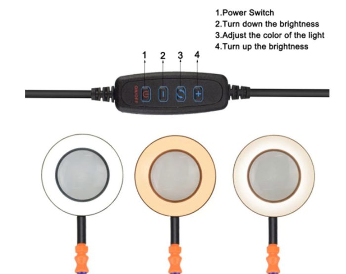 Soldering Station Handheld Magnifier