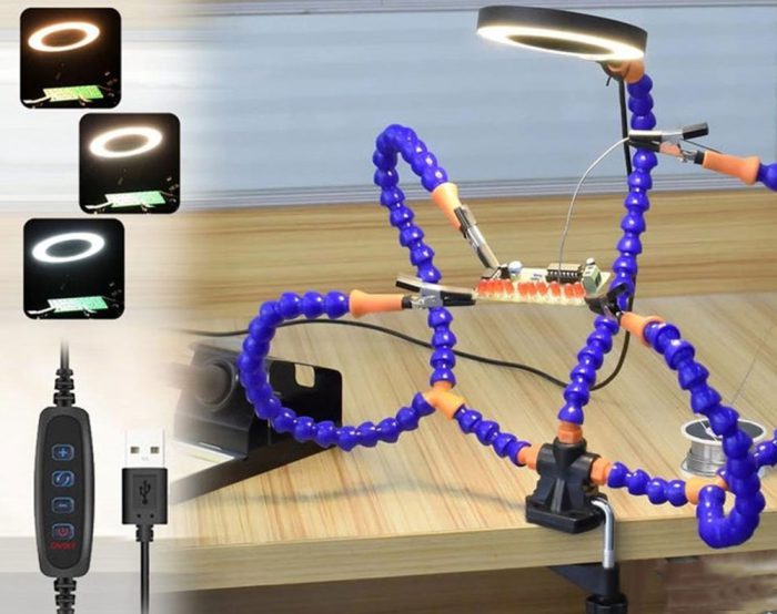 Soldering Station Handheld Magnifier