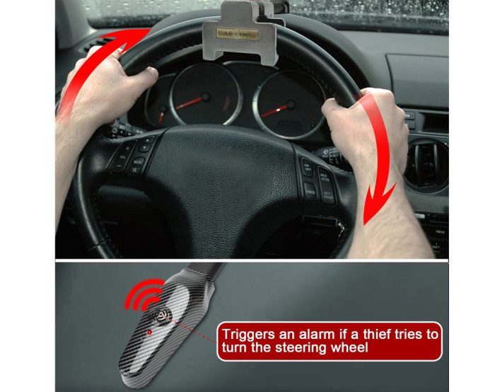 2 in 1 Steering Wheel Lock