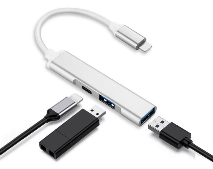 Lightning To USB 3 Port OTG adapter