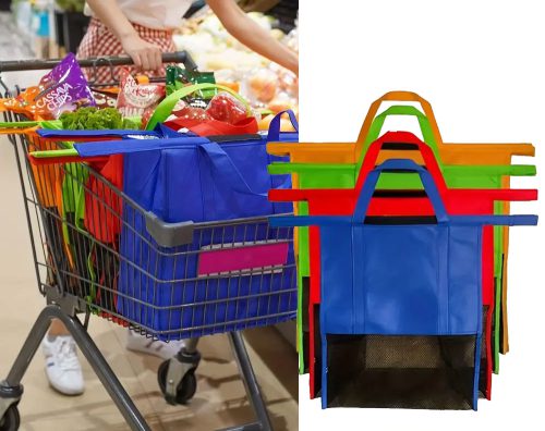 4Packs Reusable Trolley Bags