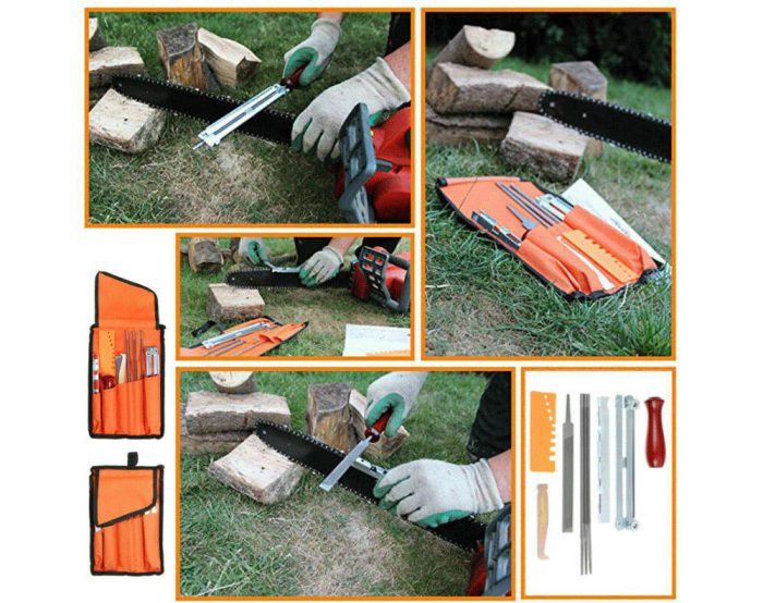 10Pcs Chainsaw File Filing Kit