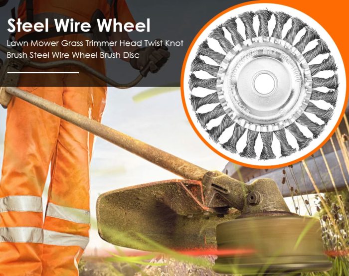 4 x Twist Wire Wheel Brush