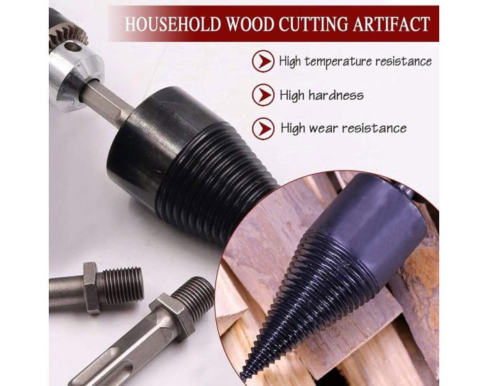 Log Firewood Wood Splitter Drill Bits