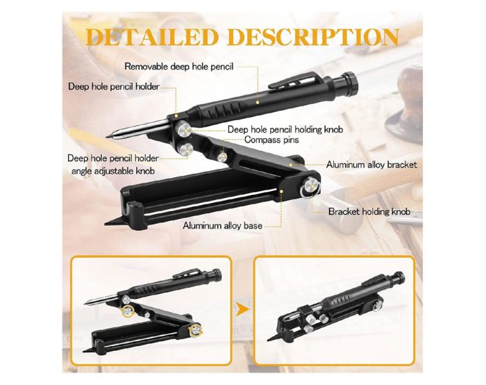 Contour Gauge Scribing Carpenter Tool