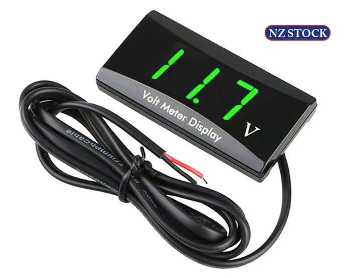 DC 12V LED Digital Monitor Volt Meter Display Battery Gauge Voltage Caravan/Car