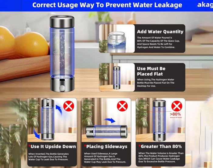 Hydrogen Water Generator Bottle