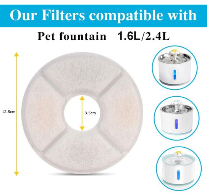 12x Pet Water Fountain Filter