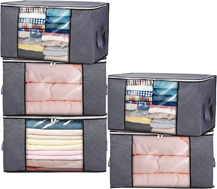 5 Pcs Clothes Storage Bag 60×40×35cm