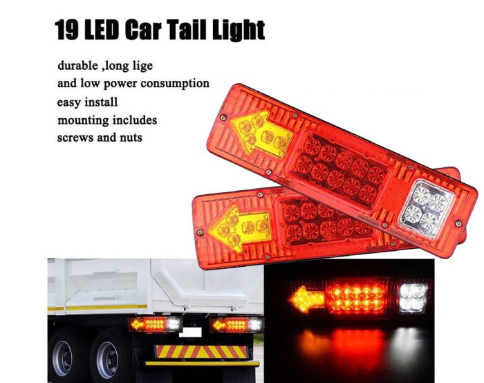 Truck Trailer Caravan Light 2Pcs