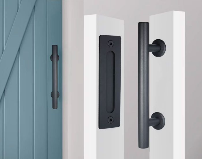 Barn Door Handle - Black