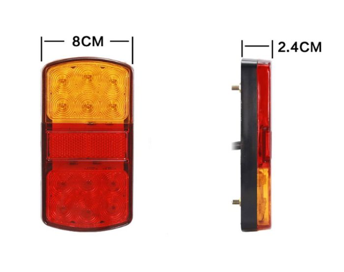 10 LED Trailer Tail Light 12V